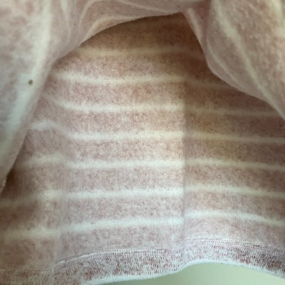 Thread & Supply Pink Striped Quarter Zip Pullover Sweatshirt Size Small - Picture 7 of 9